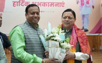 मुख्यमंत्री पुष्कर सिंह धामी को बीकेटीसी अध्यक्ष हेमंत द्विवेदी ने दी जन्मदिन की शुभकामनाएं