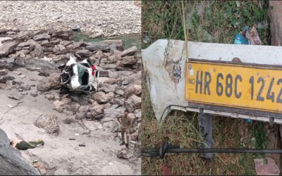 देवप्रयाग में बड़ा सड़क हादसा, 150 मीटर गहरी खाई में गिरी कार, दो की मौत