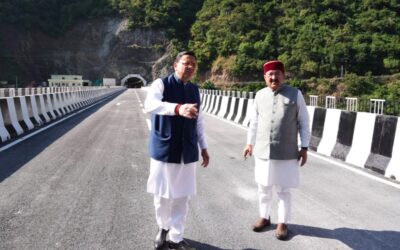 मुख्यमंत्री ने रुद्रप्रयाग में पुल-सुरंग परियोजना एवं संगम लाइब्रेरी का किया अवलोकन