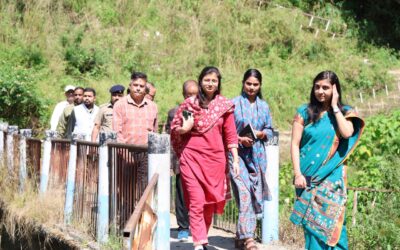 ल्वाली से घीड़ी तक क्षेत्र भ्रमण पर निकली जिलाधिकारी, विकास कार्यों और व्यवस्थाओं का लिया जायजा
